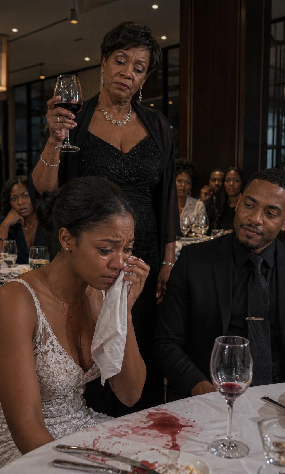 At my very first meeting with my fiancé’s family, his mother suddenly flung a glass of wine in my face and mocked me, sneering, “Just cleaning off the poor. If you want to marry my son, hand over 0,000 right now.” When I turned to him for support, I saw him grinning right alongside her.