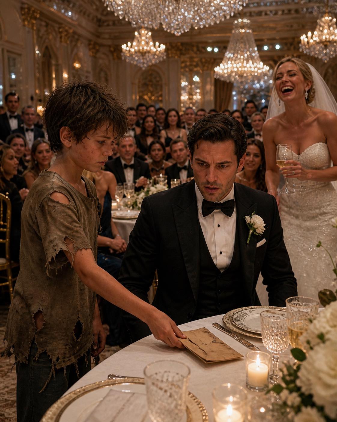 The Wedding Letter – A Ragged Boy Walked Into a Wedding and Placed a Letter in Front of the Groom