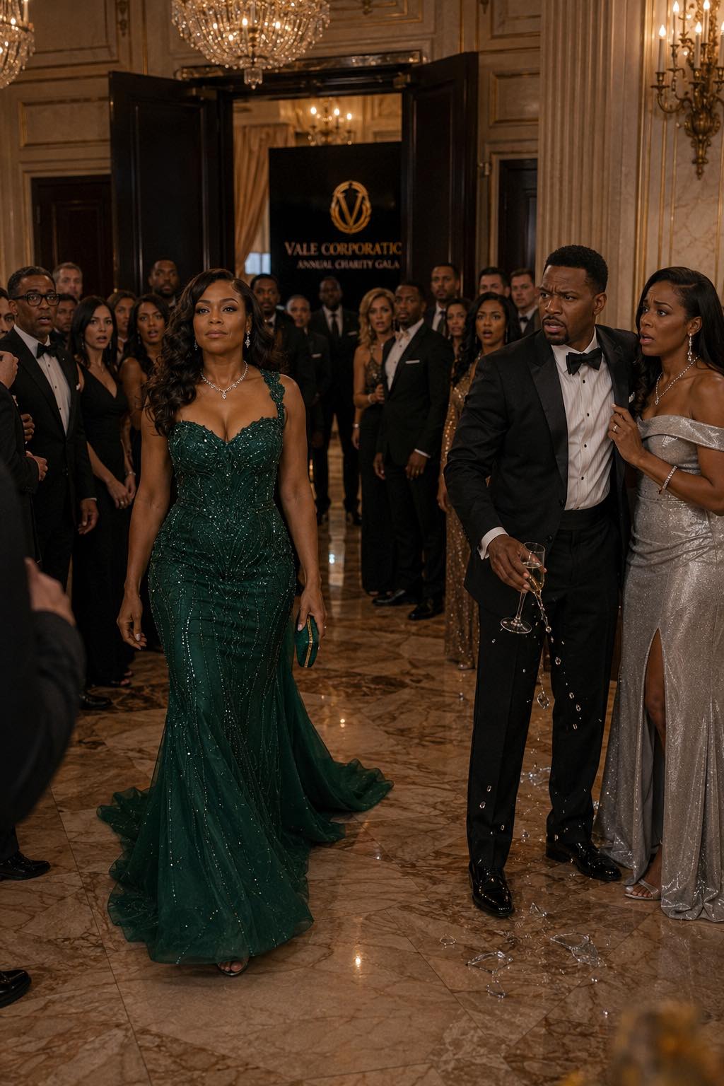 My Husband Bu:rned My Dress So I Couldn’t Attend His Promotion Gala — Then the Billionaire Owner Walked In and Called Me His Daughter