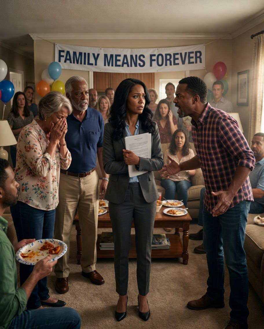 I Returned Early from a Medical Workshop and Found 92 Relatives Inside My House Beneath a “FAMILY MEANS FOREVER” Banner. I Didn’t Say a Word—But What I Did Next Made My Brother Call 105 Times Two Weeks Later……