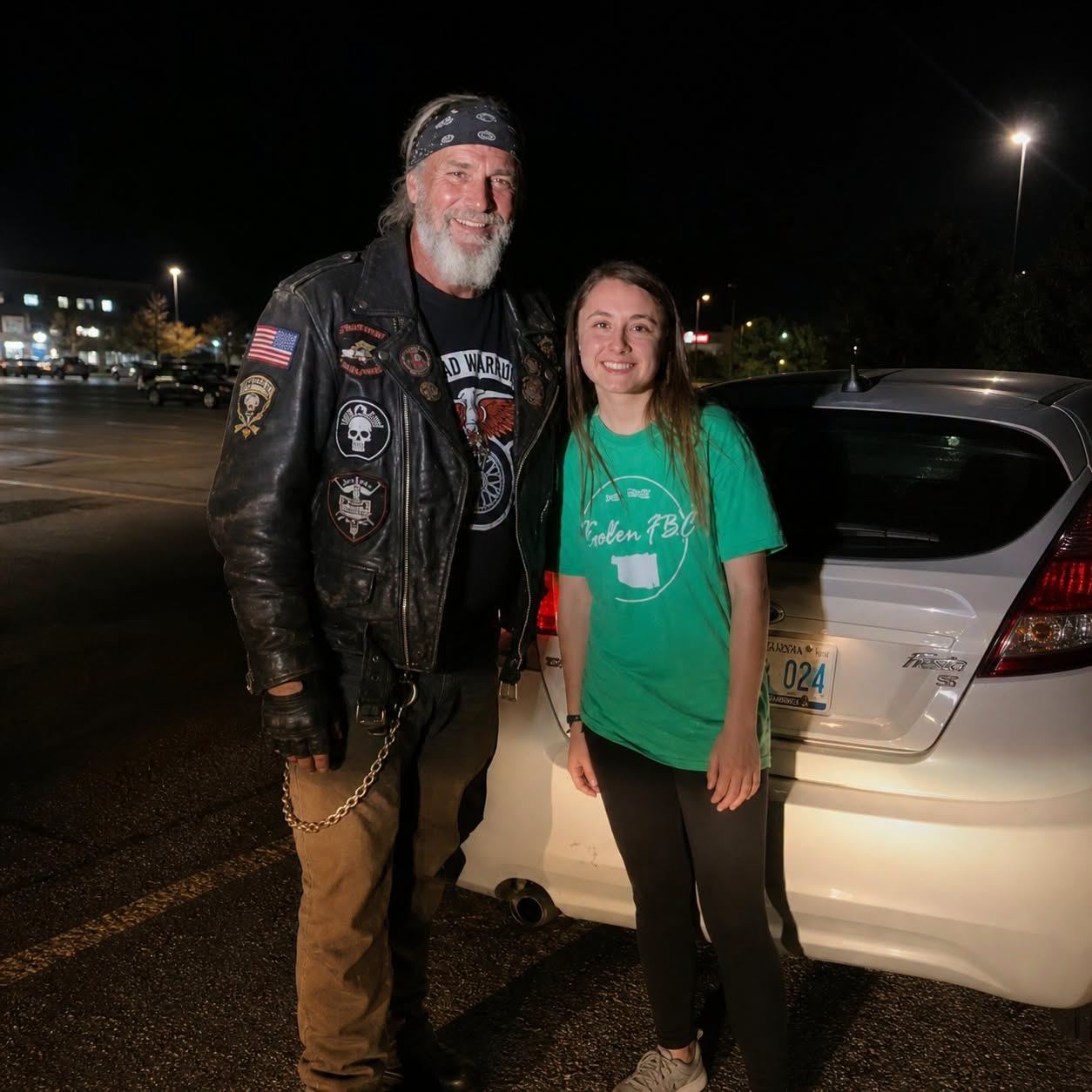 Midnight Guardian: The Terrifying Truth Behind a Blown-Out Tire on Highway 42 Midnight Guardian: The Terrifying Truth Behind a Blown-Out Tire on Highway 42