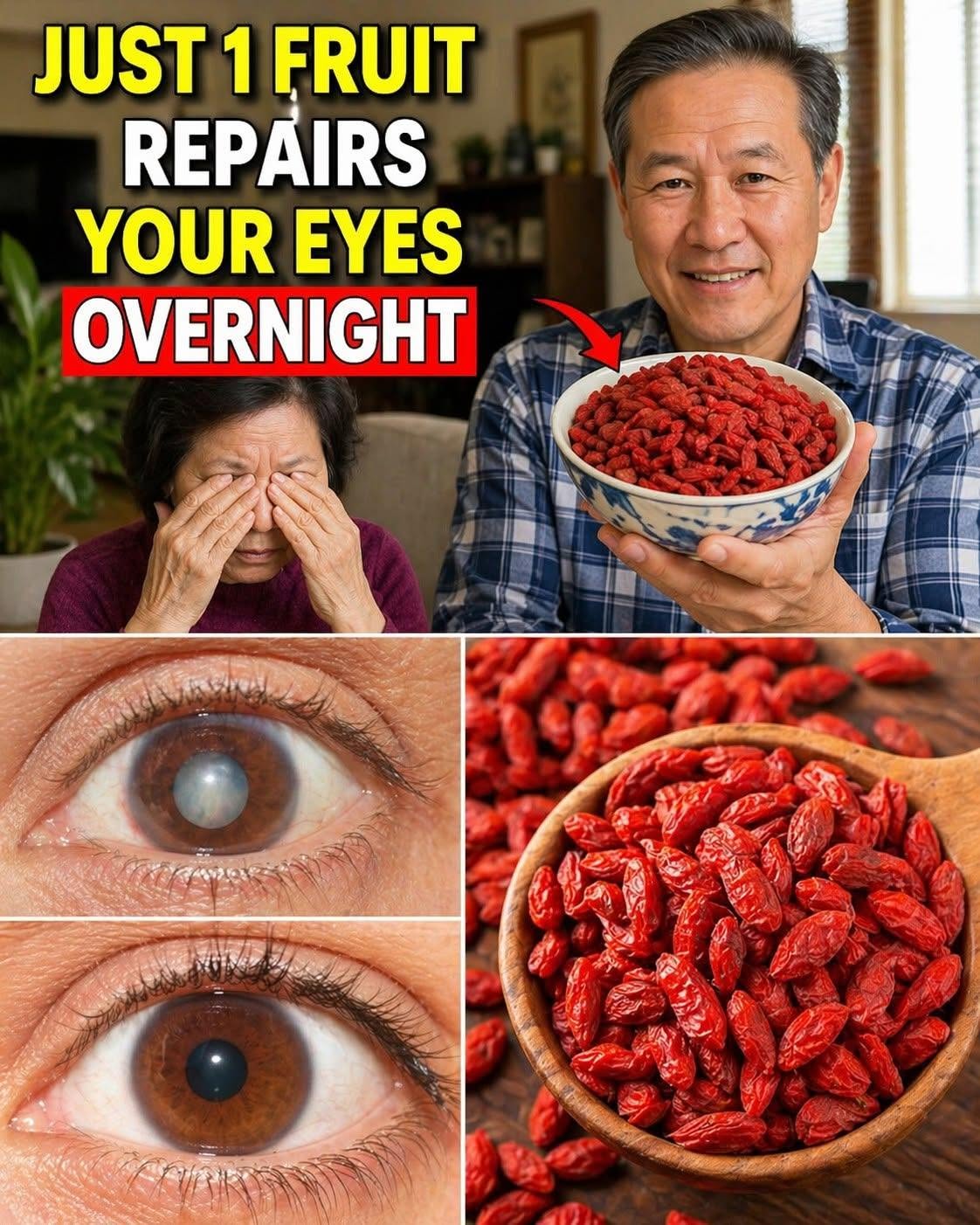 The #1 Fruit to Eat Before Sleep for HEALTHY EYES | Senior Health Tips