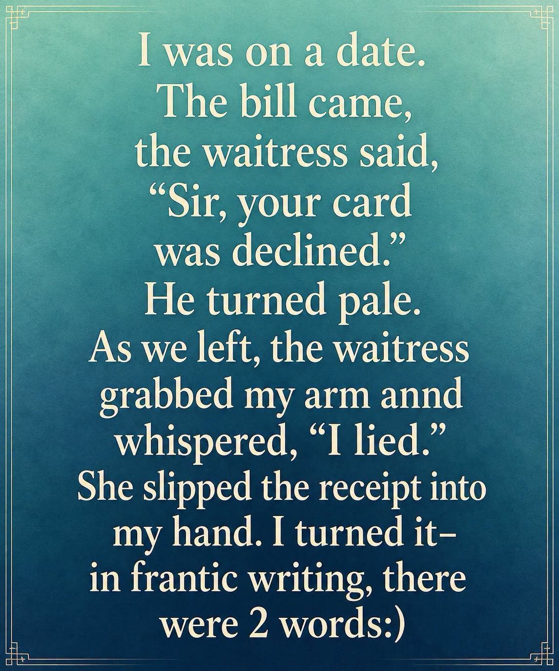A Date to Remember: When a Stranger’s Kindness Turned an Awkward Moment Into Hope
