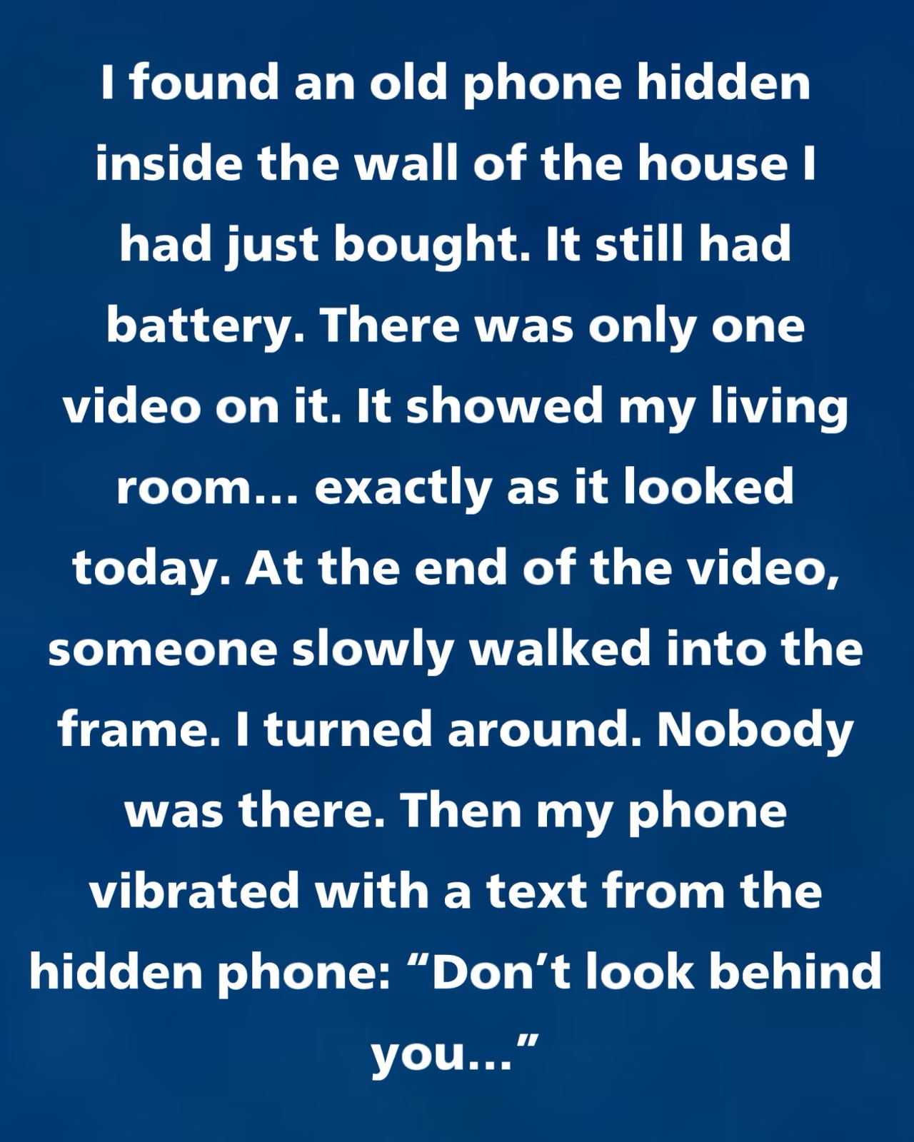 I found an old phone hidden inside the wall of the house I had just bough
