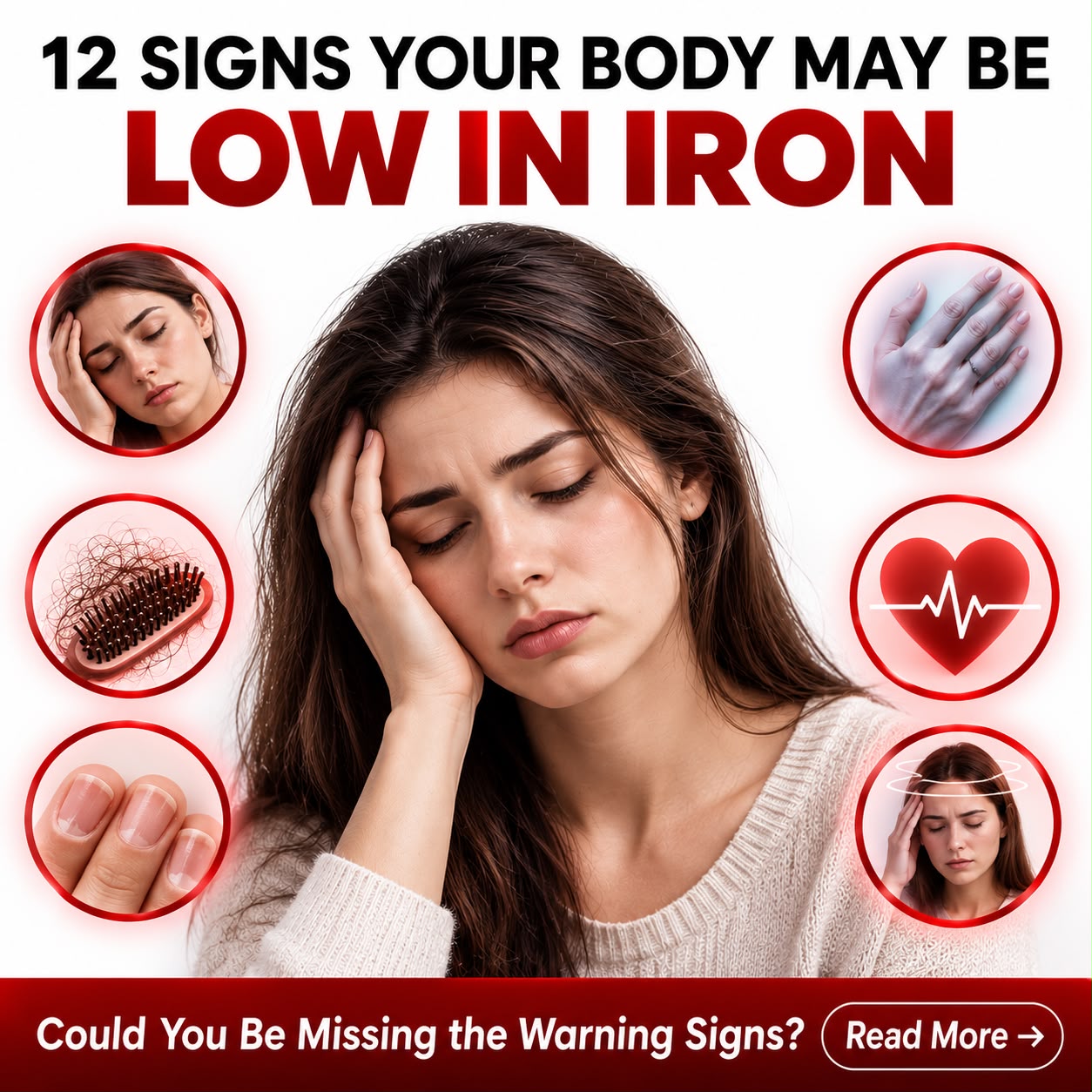 12 Signs Your Body May Be Low in Iron