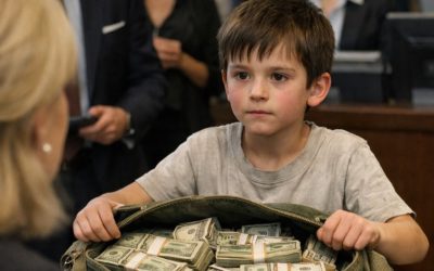 An 8-Year-Old Walked Into a Bank Alone—What He Pulled Out of That Old Bag Left Everyone Speechless